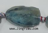CAG931 16 inches rough agate gemstone nugget beads wholesale