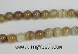 CAG936 16 inches 6mm round madagascar agate gemstone beads