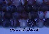 CAG9371 15.5 inches 6mm round matte botswana agate beads