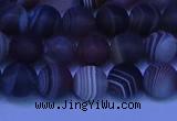 CAG9372 15.5 inches 8mm round matte botswana agate beads