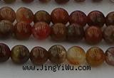 CAG9391 15.5 inches 6mm round red moss agate beads wholesale
