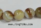 CAG940 16 inches 14mm round madagascar agate gemstone beads
