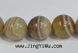 CAG941 16 inches 16mm round madagascar agate gemstone beads