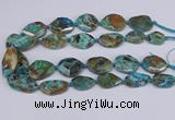 CAG9412 15.5 inches 20*25mm - 25*35mm freeform ocean agate beads