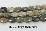 CAG9442 22*28mm - 25*30mm faceted octagonal chrysanthemum agate beads
