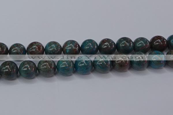 CAG9478 15.5 inches 18mm round blue crazy lace agate beads