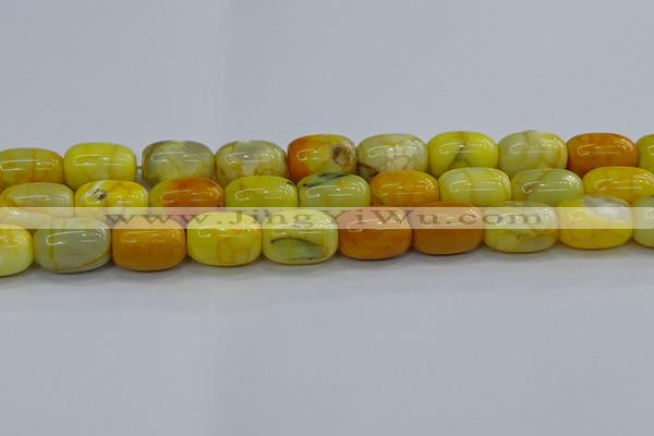 CAG9541 15.5 inches 13*18mm drum dragon veins agate beads