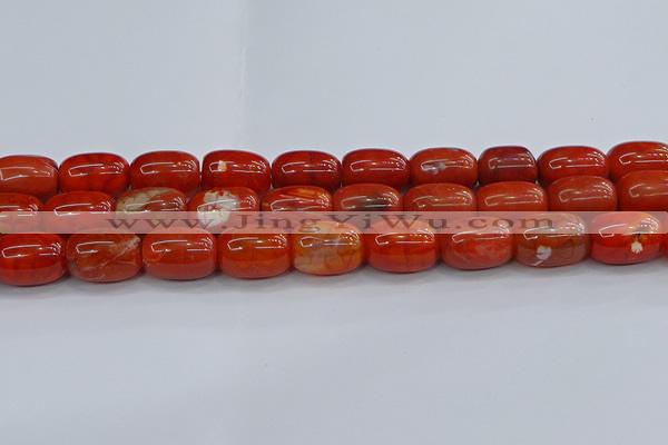 CAG9544 15.5 inches 13*18mm drum dragon veins agate beads