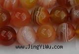CAG9563 15.5 inches 10mm round red botswana agate gemstone beads