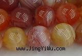 CAG9564 15.5 inches 12mm round red botswana agate gemstone beads