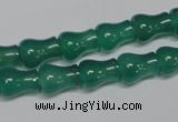 CAG959 15.5 inches 9*11mm vase-shaped green agate gemstone beads