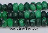 CAG9595 15.5 inches 5*8mm faceted rondelle crazy lace agate beads