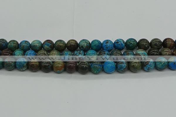 CAG9603 15.5 inches 12mm round ocean agate gemstone beads wholesale