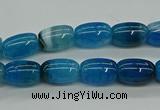 CAG9624 15.5 inches 8*12mm drum dragon veins agate beads wholesale