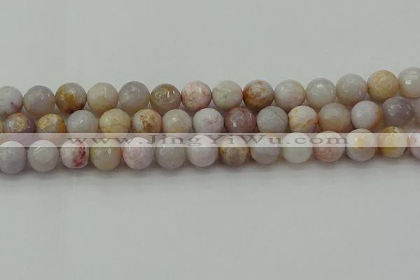 CAG9721 15.5 inches 10mm faceted round colorful agate beads wholesale