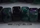 CAG9783 15.5 inches 8*16mm faceted rondelle agate gemstone beads