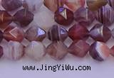 CAG9791 15.5 inches 6mm faceted nuggets botswana agate beads