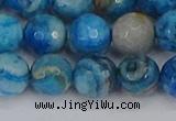 CAG9885 15.5 inches 10mm faceted round blue crazy lace agate beads