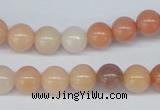 CAJ103 15.5 inches 8mm round red aventurine jade beads wholesale