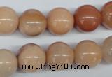 CAJ105 15.5 inches 14mm round red aventurine jade beads wholesale