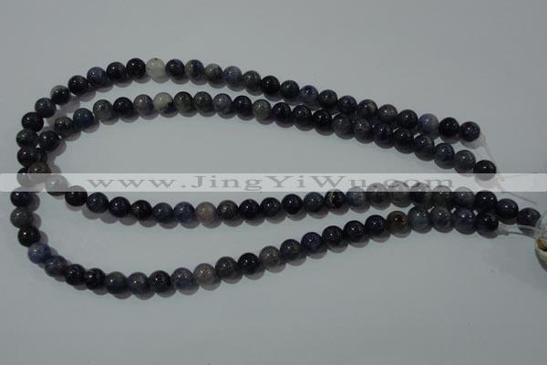 CAJ502 15.5 inches 8mm round blue aventurine beads wholesale