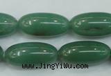 CAJ53 15.5 inches 12*26mm rice green aventurine jade beads wholesale