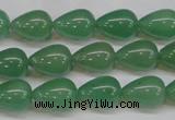 CAJ632 15.5 inches 10*14mm teardrop green aventurine beads