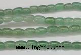 CAJ640 15.5 inches 4*6mm rice green aventurine beads