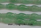 CAJ662 15.5 inches 7*14mm vase-shaped green aventurine beads