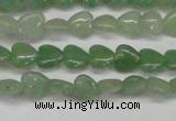 CAJ683 15.5 inches 8*8mm heart green aventurine beads
