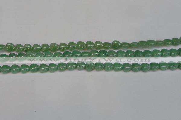 CAJ684 15.5 inches 10*10mm heart green aventurine beads