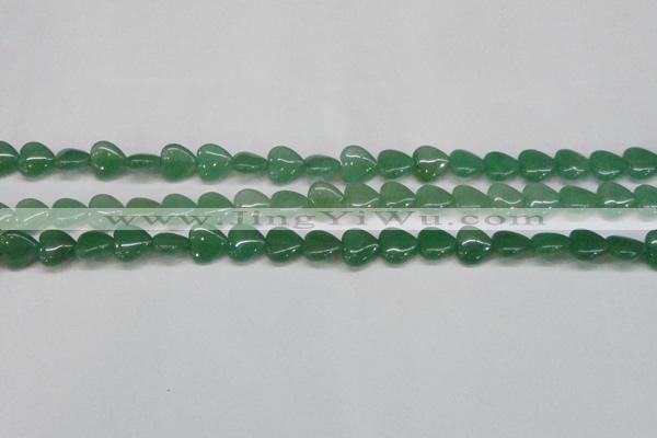 CAJ685 15.5 inches 12*12mm heart green aventurine beads
