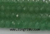 CAJ702 15.5 inches 5*8mm faceted rondelle green aventurine beads