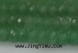 CAJ703 15.5 inches 6*10mm faceted rondelle green aventurine beads