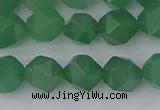 CAJ732 15.5 inches 8mm faceted nuggets green aventurine beads