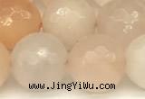 CAJ823 15 inches 12mm faceted round pink aventurine beads