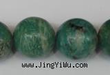 CAM1008 15.5 inches 20mm round natural Russian amazonite beads