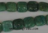 CAM1026 15.5 inches 12*12mm square natural Russian amazonite beads