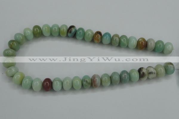 CAM103 15.5 inches 10*14mm rondelle amazonite gemstone beads