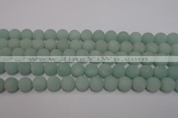 CAM1113 15.5 inches 10mm round matte amazonite beads wholesale