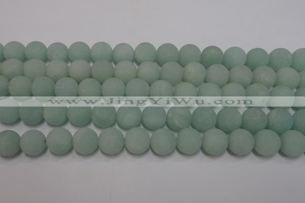 CAM1114 15.5 inches 12mm round matte amazonite beads wholesale