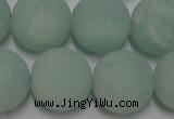 CAM1116 15.5 inches 16mm round matte amazonite beads wholesale