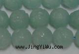 CAM1122 15.5 inches 8mm carved round amazonite beads wholesale