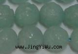 CAM1126 15.5 inches 16mm carved round amazonite beads wholesale