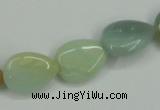 CAM116 15.5 inches 13*18mm flat teardrop amazonite gemstone beads