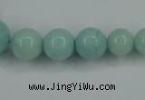 CAM125 15.5 inches multi-size round amazonite gemstone beads