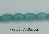 CAM129 15.5 inches 8*12mm rice amazonite gemstone beads wholesale
