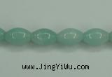 CAM130 15.5 inches 8*12mm rice amazonite gemstone beads wholesale