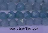 CAM1416 15.5 inches 6mm faceted nuggets Chinese amazonite beads