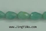 CAM142 15.5 inches 10*14mm faceted teardrop amazonite gemstone beads
